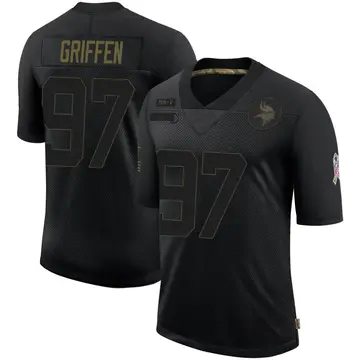 Black Men's Everson Griffen Minnesota Vikings Limited 2020 Salute To Service Jersey