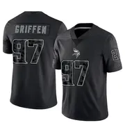 Black Men's Everson Griffen Minnesota Vikings Limited Reflective Jersey