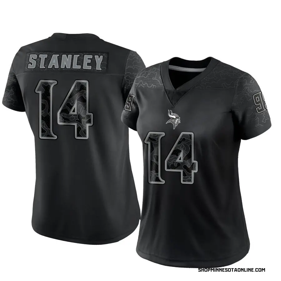 Black Women's Nate Stanley Minnesota Vikings Limited Reflective Jersey