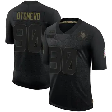 Black Youth Esezi Otomewo Minnesota Vikings Limited 2020 Salute To Service Jersey