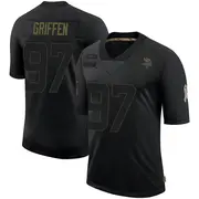 Black Youth Everson Griffen Minnesota Vikings Limited 2020 Salute To Service Jersey
