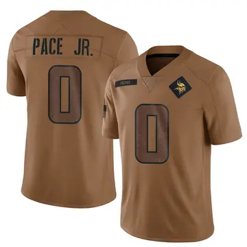 Brown Men's Ivan Pace Jr. Minnesota Vikings Limited 2023 Salute To Service Jersey