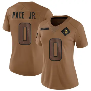 Brown Women's Ivan Pace Jr. Minnesota Vikings Limited 2023 Salute To Service Jersey