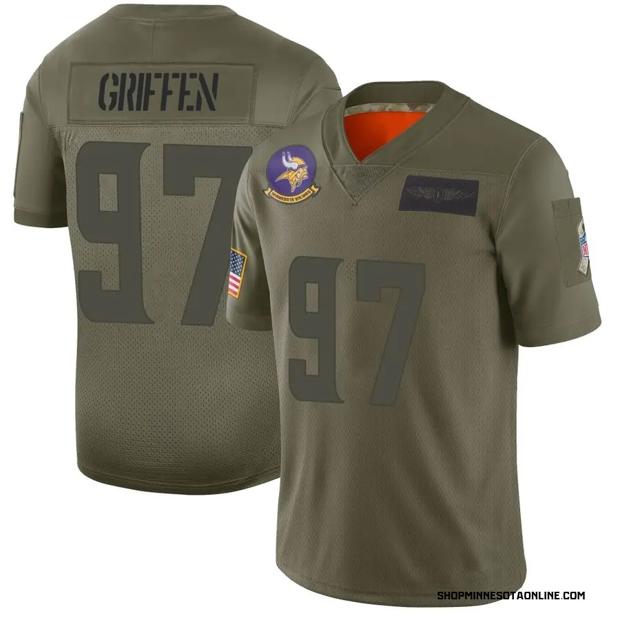 Camo Men's Everson Griffen Minnesota Vikings Limited 2019 Salute to Service Jersey