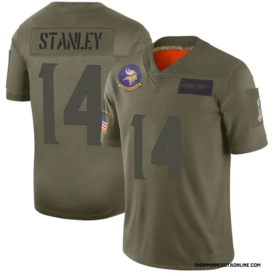 Camo Men's Nate Stanley Minnesota Vikings Limited 2019 Salute to Service Jersey