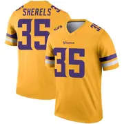 Gold Men's Marcus Sherels Minnesota Vikings Legend Inverted Jersey