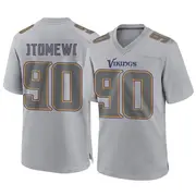 Gray Youth Esezi Otomewo Minnesota Vikings Game Atmosphere Fashion Jersey