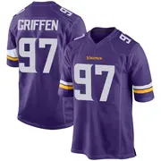 Purple Men's Everson Griffen Minnesota Vikings Game Team Color Jersey