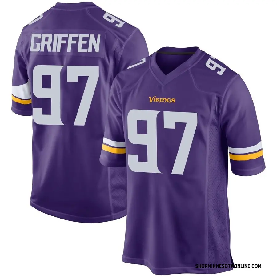 Purple Men's Everson Griffen Minnesota Vikings Game Team Color Jersey