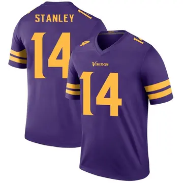 Purple Men's Nate Stanley Minnesota Vikings Legend Color Rush Jersey