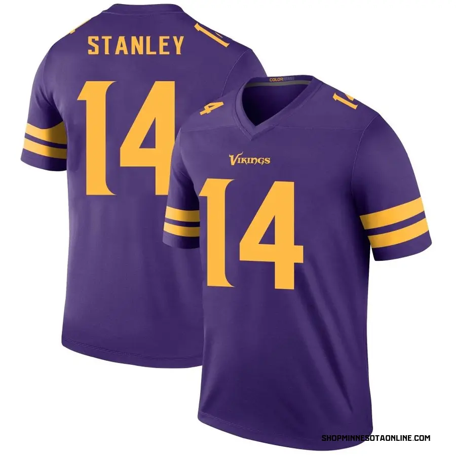 Purple Men's Nate Stanley Minnesota Vikings Legend Color Rush Jersey