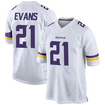 White Youth Akayleb Evans Minnesota Vikings Game Jersey